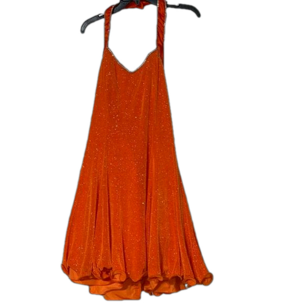 Pretty orange short formal dress 13/14
